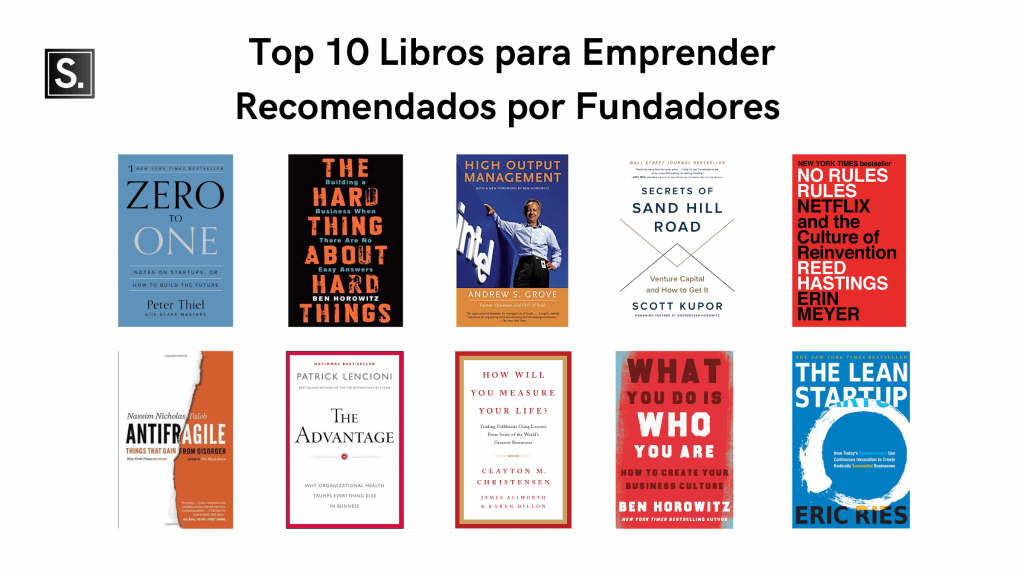 10 libros recomendados para emprender según startupeable
